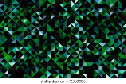 Dark Blue, Green vector abstract polygonal background. Modern geometrical abstract illustration with gradient. A completely new template for your business design.