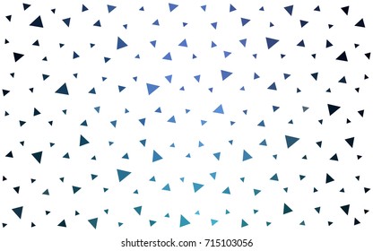 Dark Blue, Green vector abstract colorful background, which consist of triangles. Pattern with colored triangles on white background.