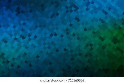 Dark Blue, Green vector abstract cambered background. Colorful abstract illustration with gradient crooked lines. The completely new template can be used for your brand book.