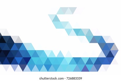 Dark Blue, Green vector abstract mosaic pattern. A completely new color illustration in a vague style. Triangular pattern for your business design.