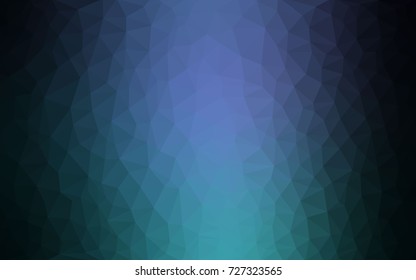 Dark Blue, Green vector abstract textured polygonal background. Blurry triangle design. Pattern can be used for background.