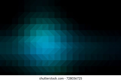 Dark Blue, Green vector abstract mosaic template. A sample with polygonal shapes. The template can be used as a background for cell phones.
