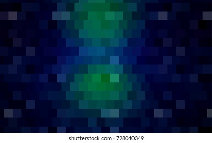 Dark Blue, Green vector abstract textured polygonal background. Blurry rectangular design. The pattern with repeating rectangles can be used for background.