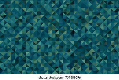 Dark Blue, Green vector abstract mosaic background. Modern geometrical abstract illustration with gradient. The polygonal design can be used for your web site.