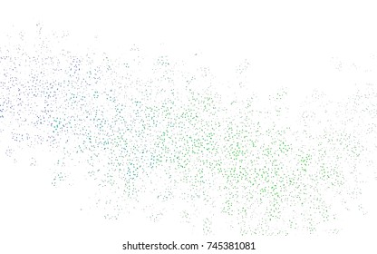 Dark Blue, Green vector abstract colorful background, which consist of triangles. Pattern with colored triangles on white background.