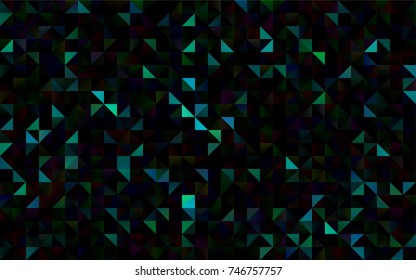 Dark Blue, Green vector abstract mosaic pattern. Brand-new colored illustration in blurry style with gradient. Brand-new design for your business.
