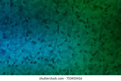 Dark Blue, Green vector abstract pattern with circles. Geometry template for your business design. Background with colored spheres.
