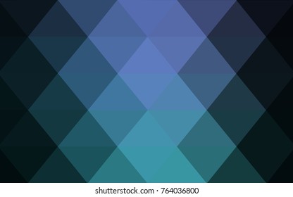 Dark Blue, Green vector abstract textured polygonal background. Blurry triangle design. Pattern can be used for background.