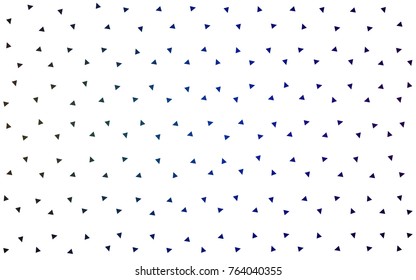 Dark Blue, Green vector abstract colorful background, which consist of triangles. Pattern with colored triangles on white background.