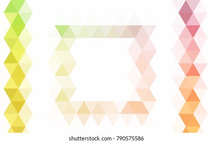 Dark Blue, Green vector abstract mosaic template. Modern geometrical abstract illustration with gradient. The polygonal design can be used for your web site.