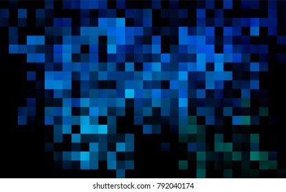 Dark Blue, Green vector abstract textured polygonal background. Blurry rectangular design. The pattern with repeating rectangles can be used for background.