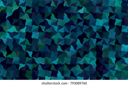 Dark Blue, Green vector abstract cambered background. Creative geometric illustration in Origami style with gradient. The polygonal design can be used for your web site.