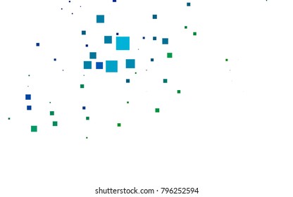 Dark Blue, Green vector abstract textured polygonal background. Blurry rectangular design. The pattern with repeating rectangles can be used for background.