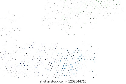 Dark Blue, Green vector backdrop with rectangles, squares. Beautiful illustration with rectangles and squares. Best design for your ad, poster, banner.