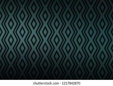 Dark Blue, Green vector backdrop with lines, cubes. Colorful decorative design in simple style with lines, rhombuses. Smart design for your business advert.