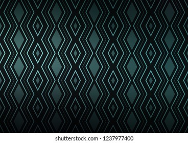 Dark Blue, Green vector backdrop with lines, cubes. Colorful lines, squares on abstract background with gradient. Best design for your ad, poster, banner.