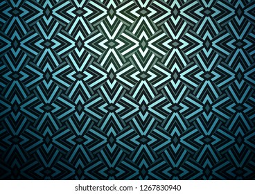 Dark Blue, Green vector backdrop with lines, triangles. Triangles on abstract background with colorful gradient. Pattern can be used for websites.