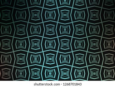 Dark Blue, Green vector backdrop with long lines. Glitter abstract illustration with colored sticks. Smart design for your business advert.