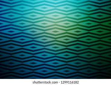 Dark Blue, Green vector backdrop with lines, triangles. Abstract gradient illustration with triangles. Pattern for busines ad, booklets, leaflets