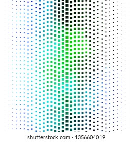 Dark Blue, Green vector backdrop with rectangles. Abstract gradient illustration with rectangles. Pattern for websites, landing pages.