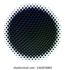 Dark Blue, Green vector backdrop with circles. Abstract colorful disks on simple gradient background. Design for your commercials.