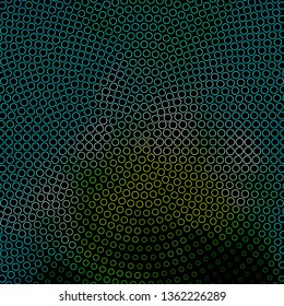 Dark Blue, Green vector backdrop with circles. Abstract colorful disks on simple gradient background. Pattern for websites, landing pages.