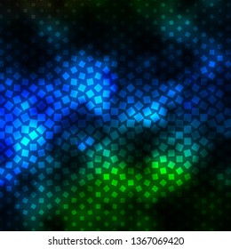 Dark Blue, Green vector backdrop with rectangles. Colorful illustration with gradient rectangles and squares. Pattern for websites, landing pages.