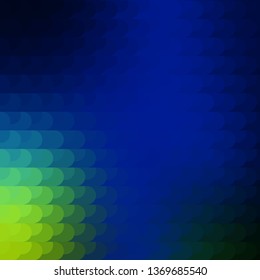 Dark Blue, Green vector backdrop with lines. Gradient abstract design in simple style with sharp lines. Smart design for your promotions.