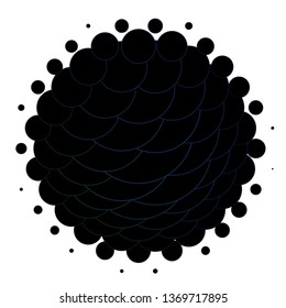 Dark Blue, Green vector backdrop with circles. Abstract illustration with colorful spots in nature style. Pattern for booklets, leaflets.