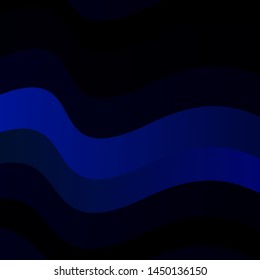 Dark Blue, Green vector backdrop with bent lines. Colorful illustration in abstract style with bent lines. Best design for your ad, poster, banner.