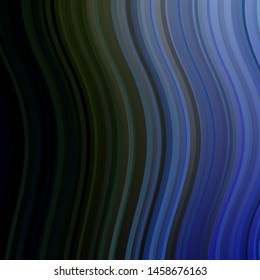 Dark Blue, Green vector backdrop with circular arc. Illustration in abstract style with gradient curved.  Pattern for websites, landing pages.