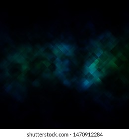 Dark Blue, Green vector backdrop with rectangles. Abstract gradient illustration with rectangles. Design for your business promotion.