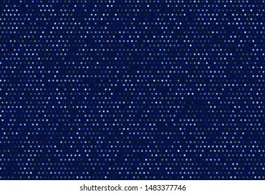 Dark Blue, Green vector backdrop with dots. Illustration with set of shining colorful abstract circles. New template for your brand book.