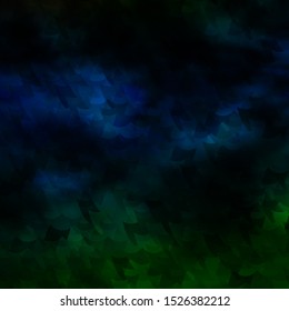 Dark Blue, Green vector backdrop with rectangles. Abstract gradient illustration with rectangles. Pattern for commercials, ads.