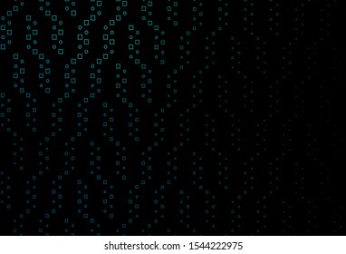 Dark Blue, Green vector backdrop with lines, rectangles. Decorative design in abstract style with rectangles. Pattern for websites, landing pages.