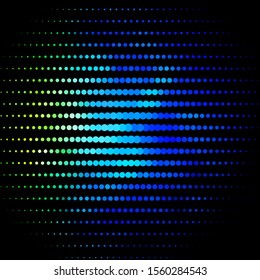 Dark Blue, Green vector backdrop with dots. Abstract decorative design in gradient style with bubbles. Pattern for wallpapers, curtains.
