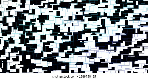 Dark Blue, Green vector backdrop with rectangles. Abstract gradient illustration with colorful rectangles. Modern template for your landing page.