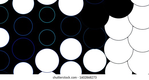 Dark Blue, Green vector backdrop with dots. Abstract colorful disks on simple gradient background. Pattern for websites.