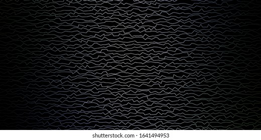 Dark Blue, Green vector backdrop with curves. Abstract gradient illustration with wry lines. Design for your business promotion.
