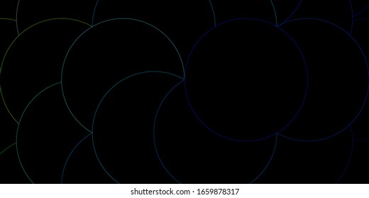 Azul oscuro, fondo vectorial verde con puntos. Ilustración colorida con puntos degradados en estilo natural. Patrón para sitios web.