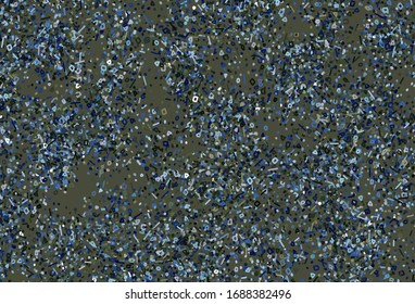 Dark Blue, Green vector backdrop with memphis shapes. Modern abstract illustration with colorful random forms. Simple design for your web site.