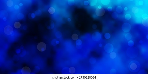 Dark Blue, Green vector backdrop with dots. Colorful illustration with gradient dots in nature style. Pattern for wallpapers, curtains.