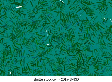 Dark blue, green vector backdrop with long lines. Blurred decorative design in simple style with lines. Pattern for ads, posters, banners.