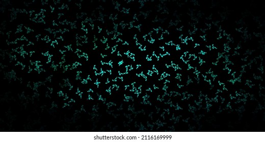 Dark blue, green vector backdrop with chaotic shapes. Simple design in abstract style with gradient forms. Elegant design for wallpaper set.