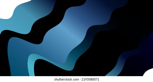Dark Blue, Green vector backdrop with bent lines. Colorful illustration in circular style with lines. Template for your UI design.