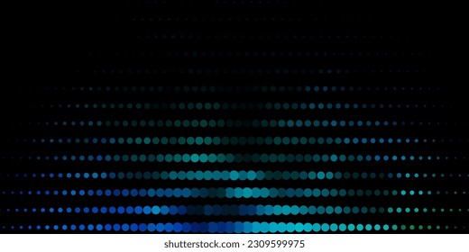 Dark Blue, Green vector backdrop with dots. Colorful illustration with gradient dots in nature style. Design for your commercials.