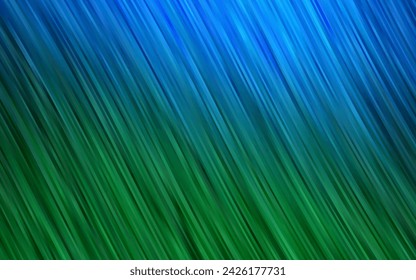 Dark Blue, Green vector backdrop with bent lines. Blurred geometric sample with gradient bubbles.  A completely new template for your business design.