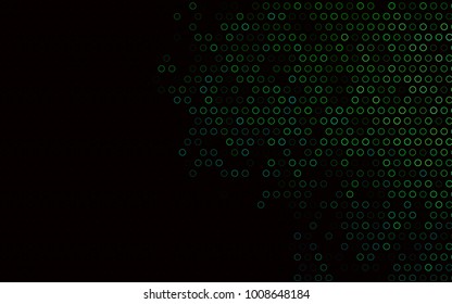 Dark Blue, Green vector  background with dots. Modern abstract illustration with colorful water drops. The pattern can be used for beautiful websites.