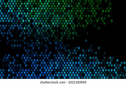 Dark Blue, Green vector background of rectangles and squares. Style quilt and blanket. Geometrical rectangular pattern. Repeating pattern with rectangle shapes.