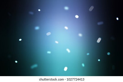 Dark Blue, Green vector background with xmas snowflakes. Modern geometrical abstract illustration with crystals of ice. The pattern can be used for year new  websites.